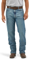 Wrangler Men's Bleach Cowboy Cut Active Flex Jeans - Comfortable Fit