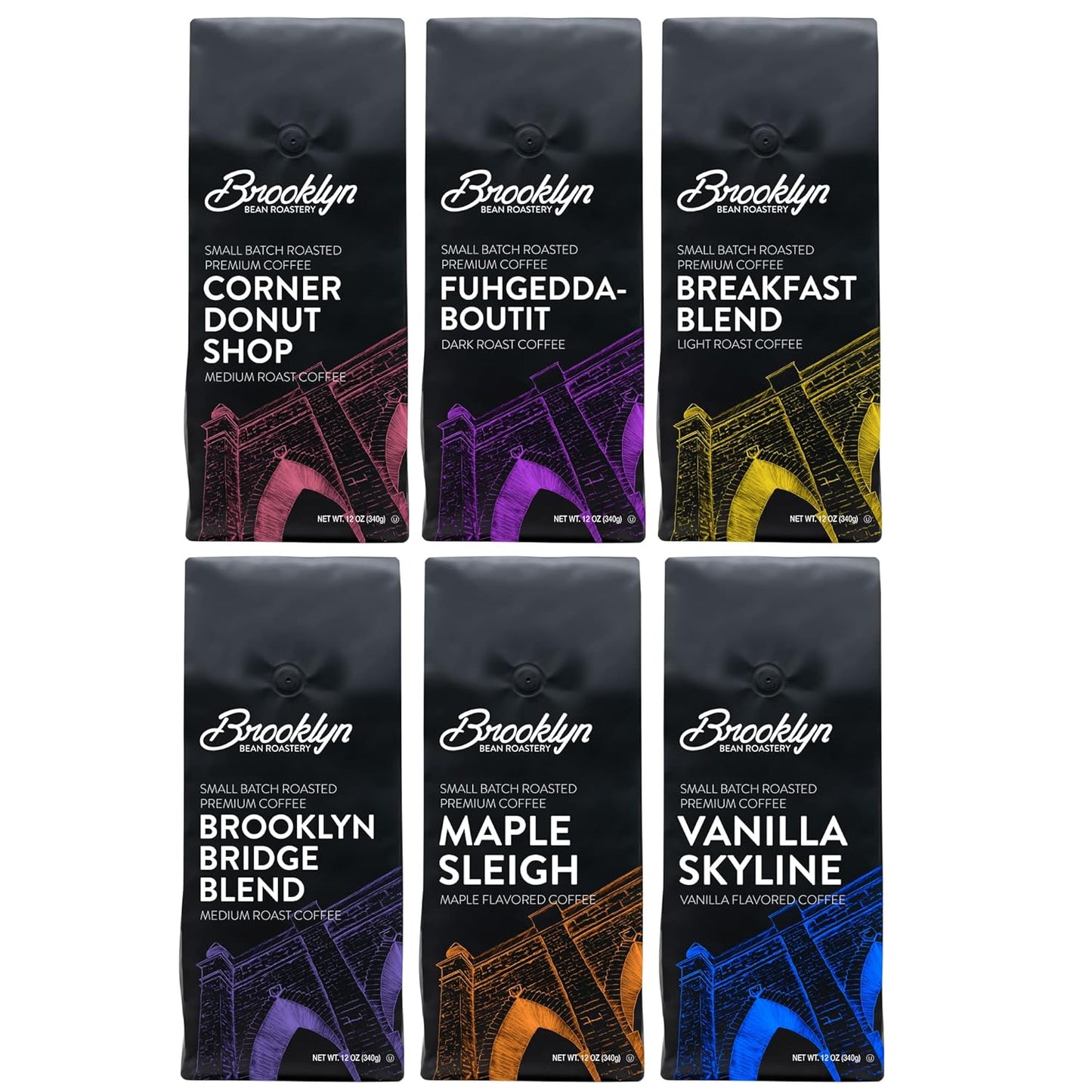 Brooklyn Beans 6-Pack Coffee Sampler Gift Set