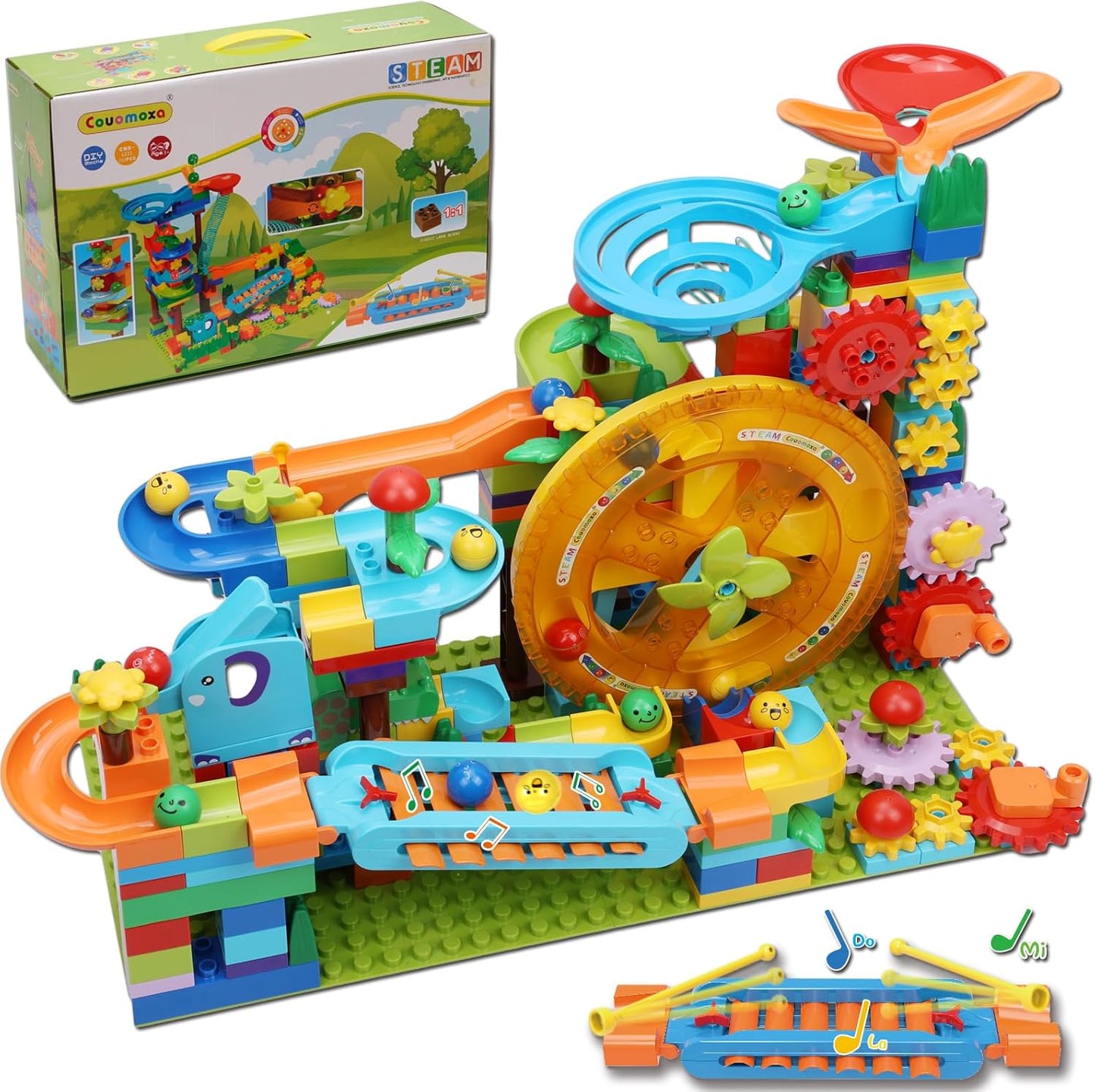 Marble Run Building Blocks for Kids Ages 4-8, STEM Fun