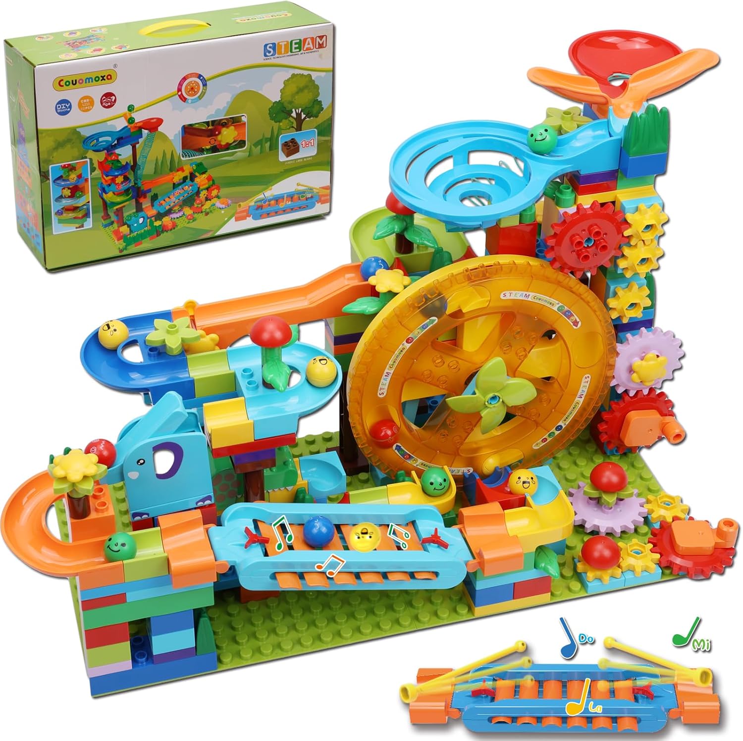 Marble Run Building Blocks for Kids Ages 4-8, STEM Fun