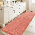 Extra Long Luxury Coral Bathroom Rug Mat 70in x 24in - Ultra Soft