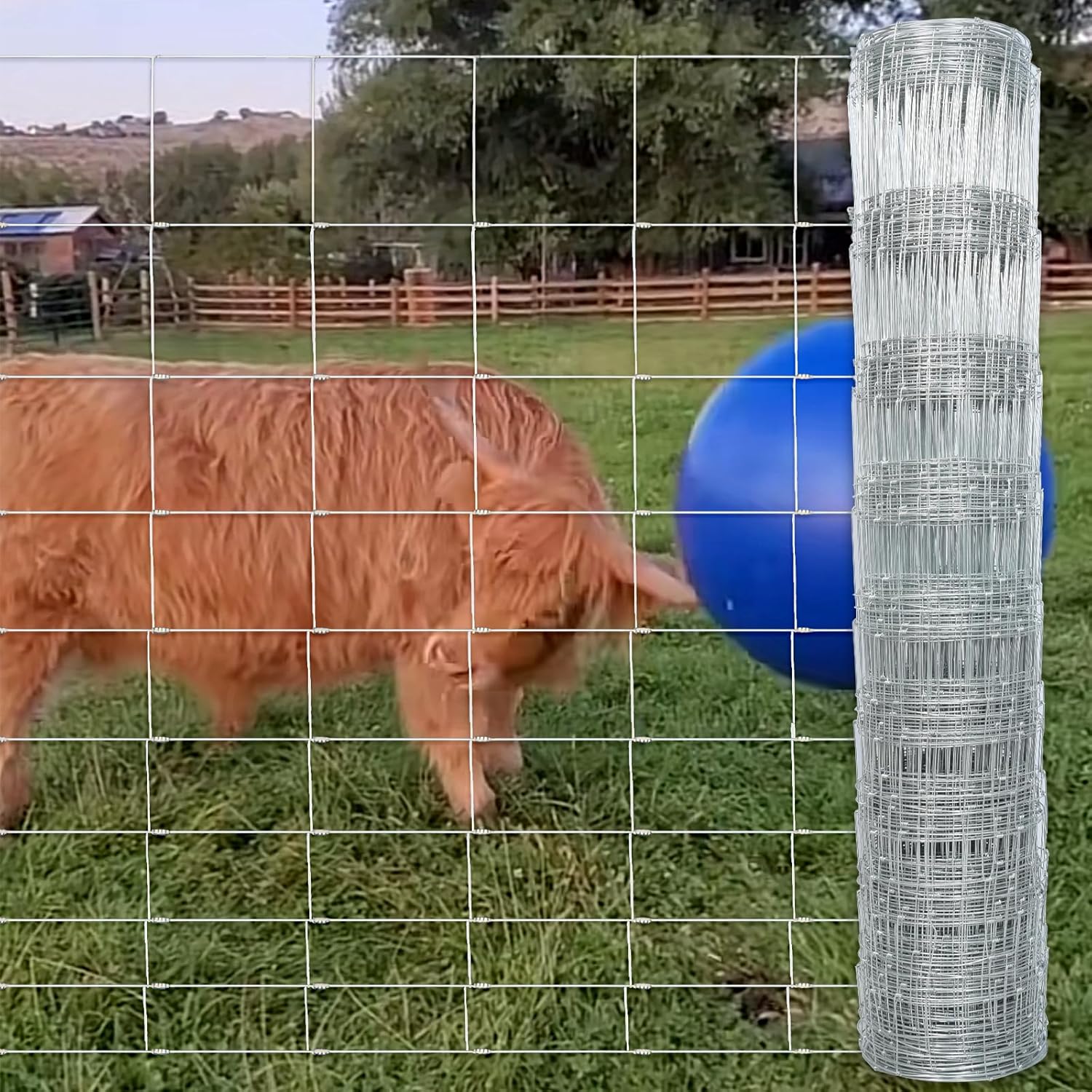 Farm Fence 5ft X 164ft Wire Fence for Goat Cattle Protection