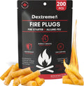 Dextreme Fire Plugs Waterproof Fire Starter - 5+ Minute Burn