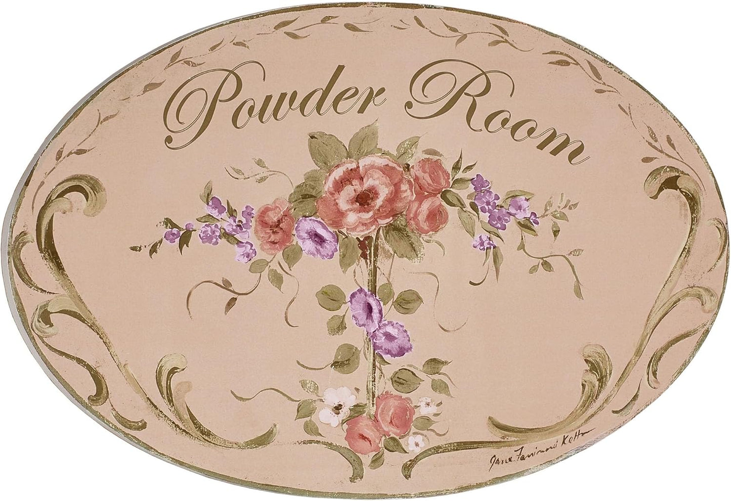 Emma Powder Room Wall Plaque by Stupell Industries for Decor