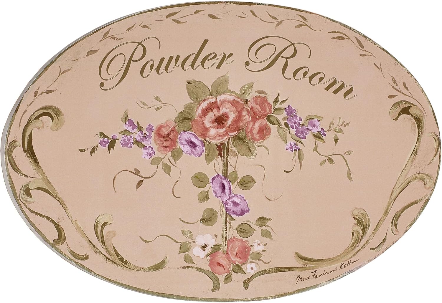 Emma Powder Room Wall Plaque by Stupell Industries for Decor