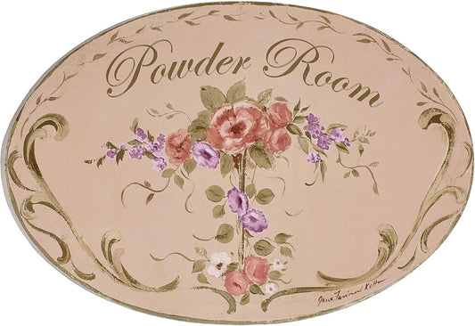 Emma Powder Room Wall Plaque by Stupell Industries for Decor