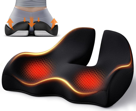 Benazcap Heated Memory Foam Seat Cushion
