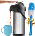 Cresimo 101oz Airpot Coffee Carafe with Cleaning Brush for Easy Use