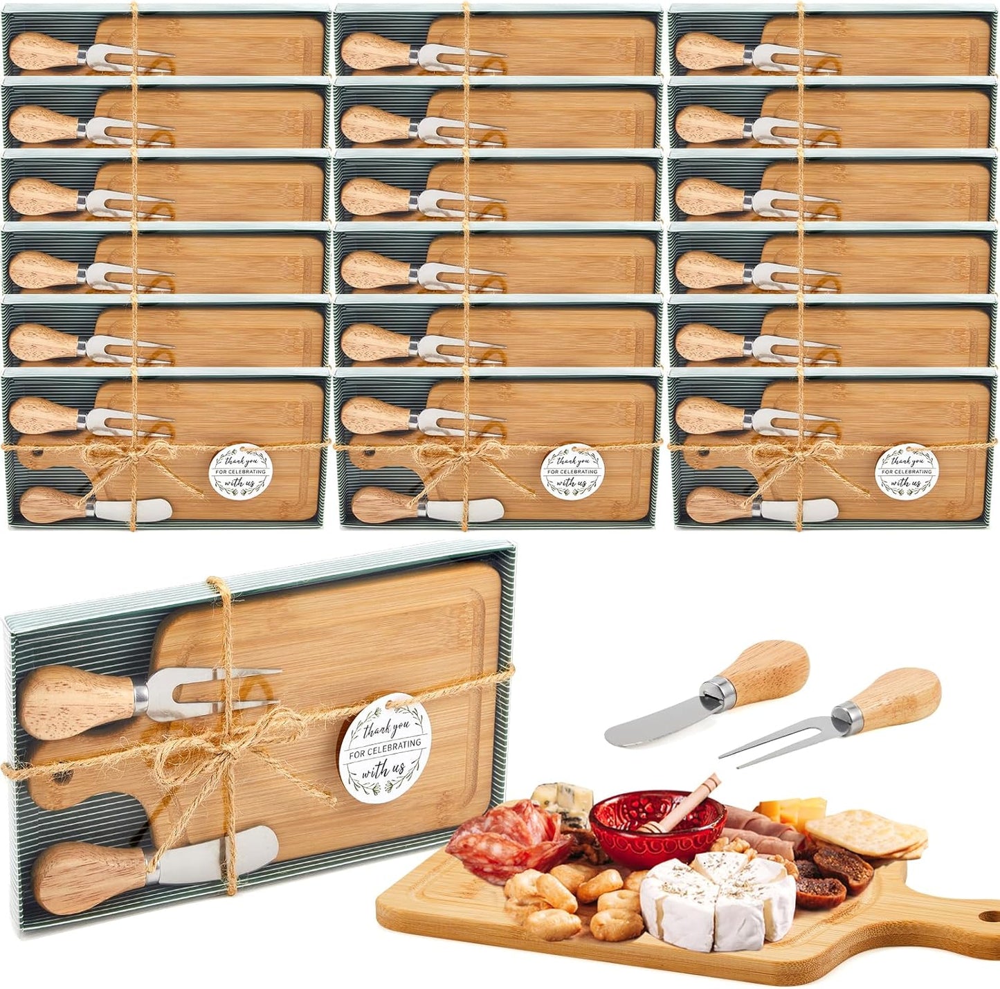 24 Set Bridal Shower Cheese Board Gift Set for Guests
