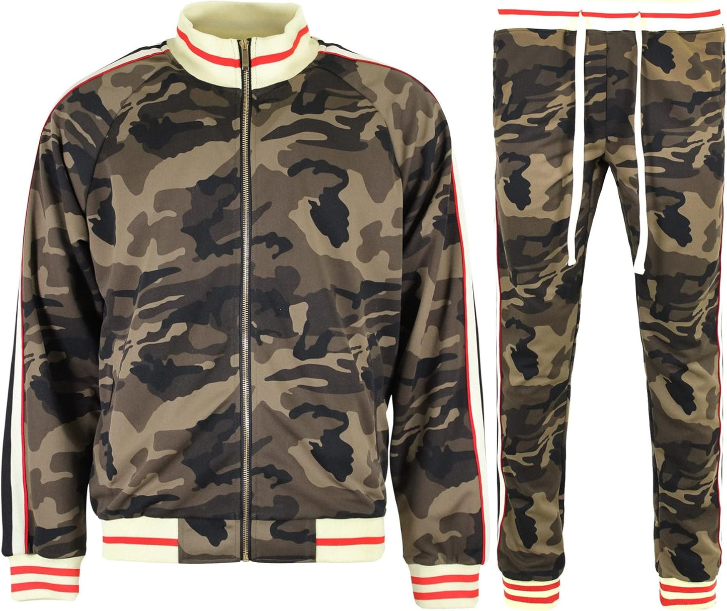 G-Style USA Men's Velour Velvet Tracksuit Sets for Comfort