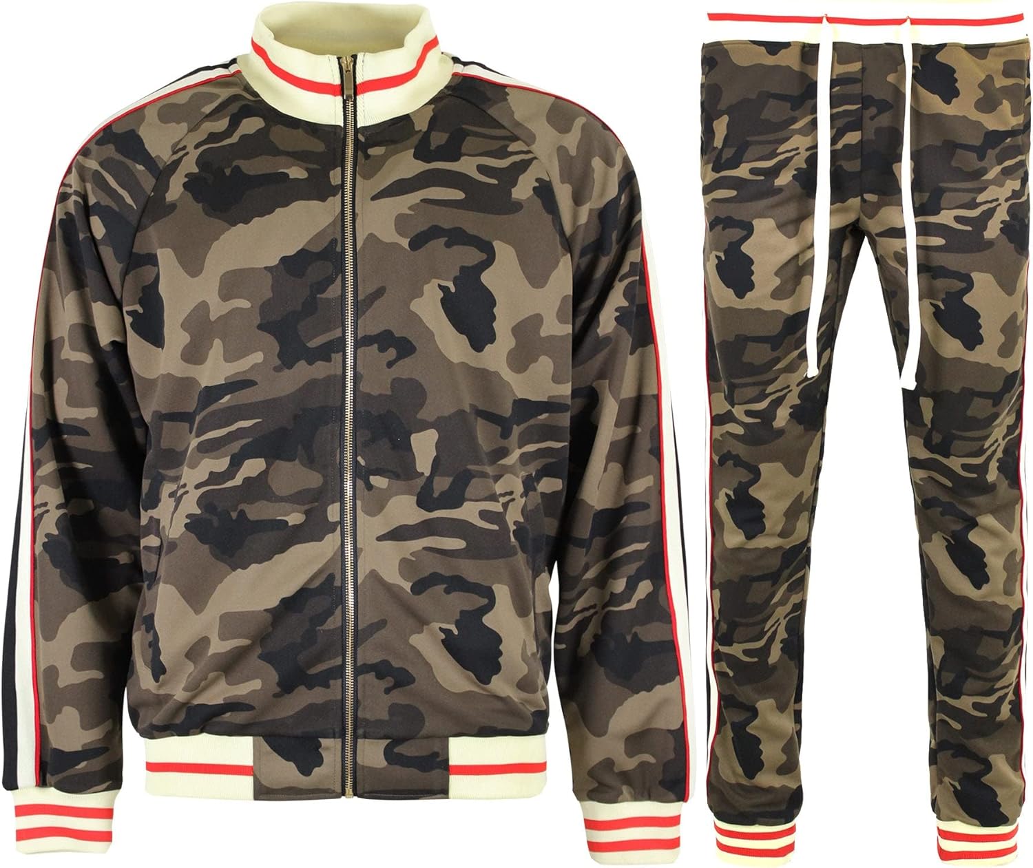 G-Style USA Men's Velour Velvet Tracksuit Sets for Comfort