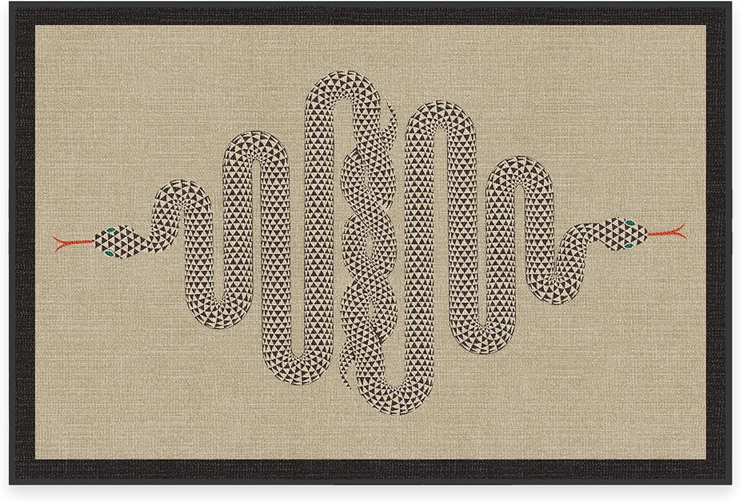 RUGGABLE x Jonathan Adler Machine Washable Area Rug Venom Neutral