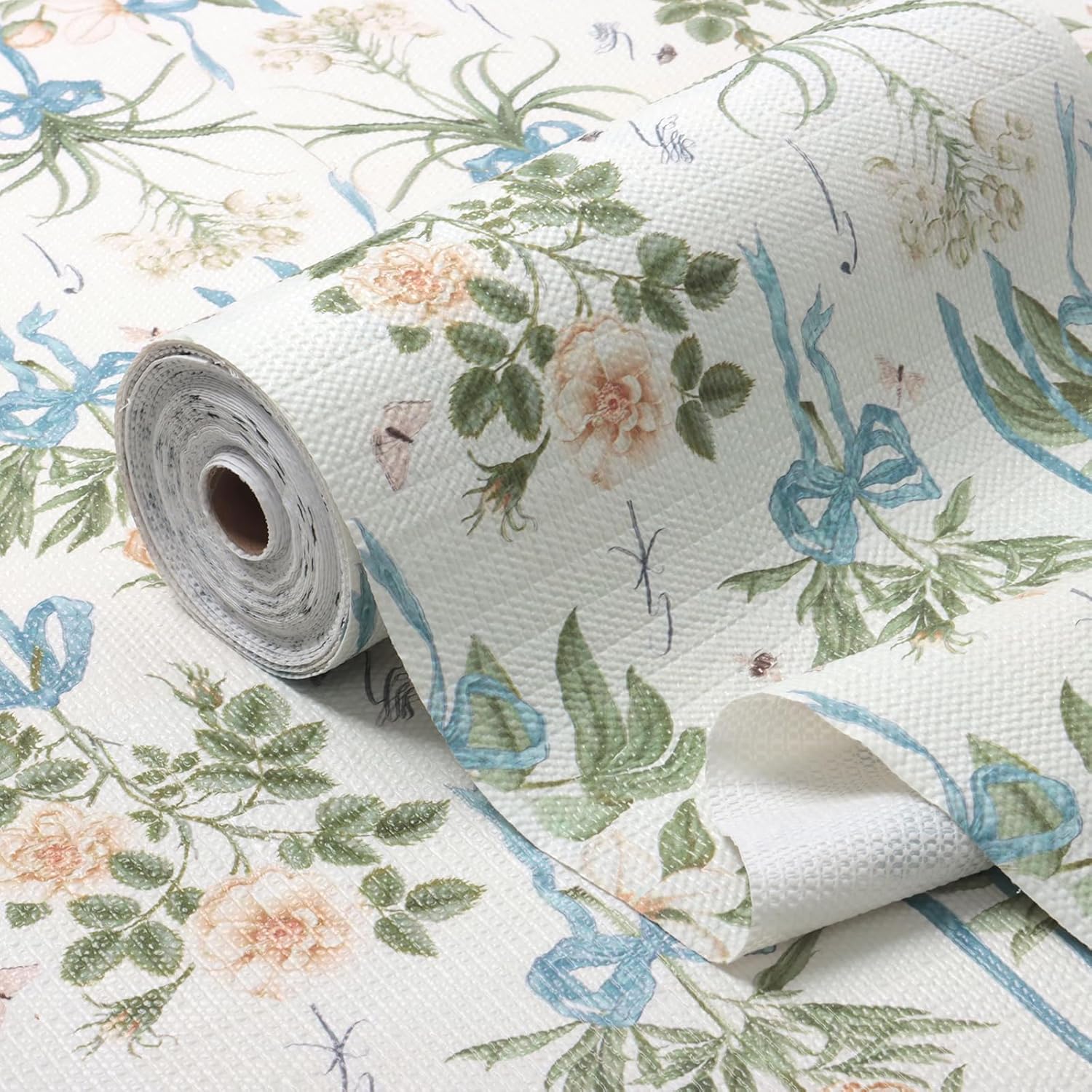Floral Shelf Liner for Kitchen Cabinets Non-Slip and Waterproof