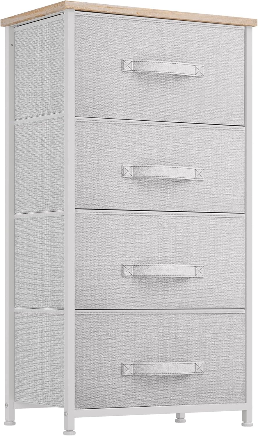 DWVO 4 Drawers Dresser for Bedroom and Living Room Storage