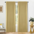 SHINELAND Blackout Curtains 84 Inches Long for Elegance