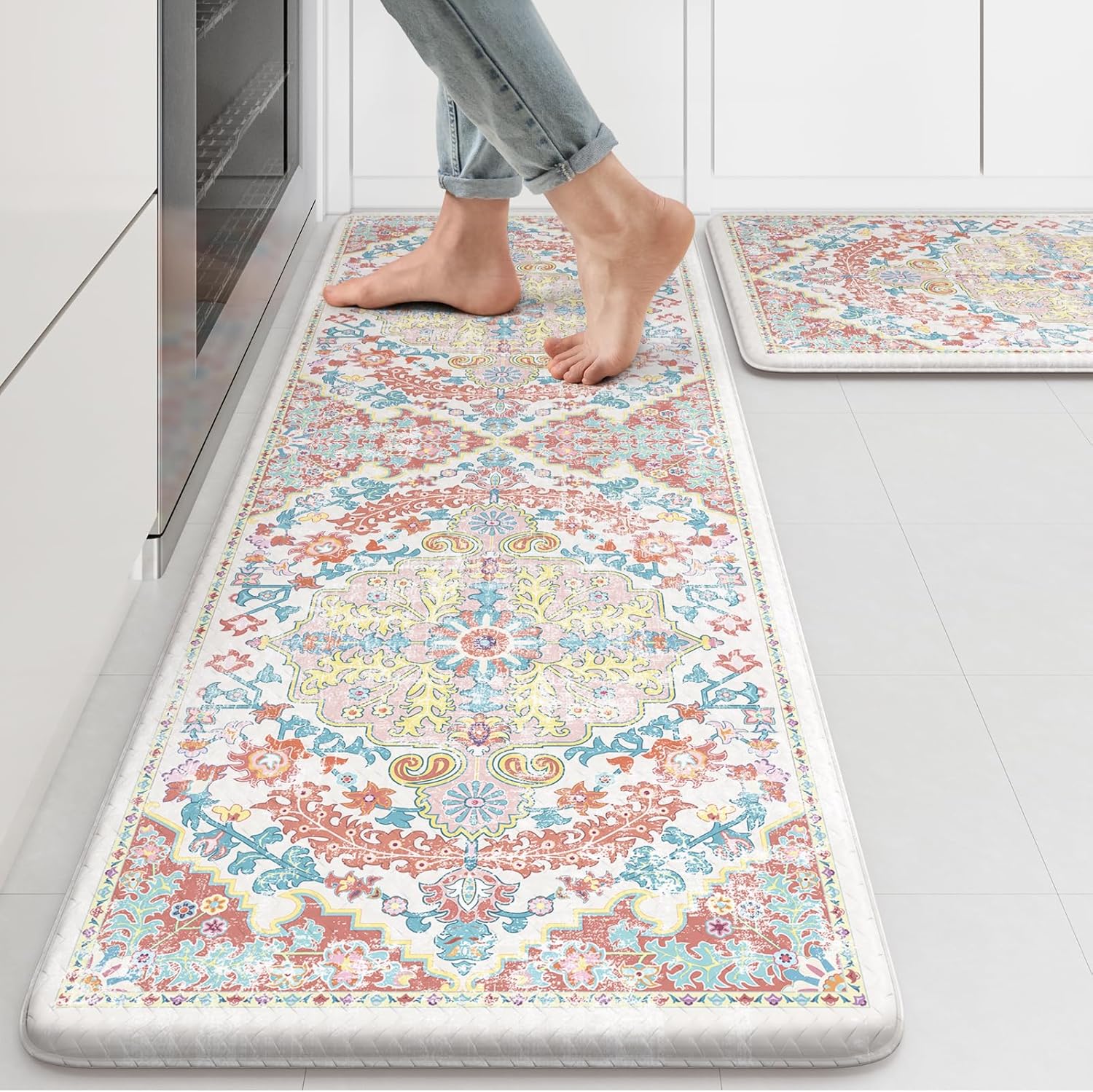 KIMODE Kitchen Mats for Floor - Cushioned Anti Fatigue Rugs