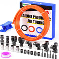 Pneumatic Orange 1/2 Inch OD PU Polyurethane Air Tubing Kit