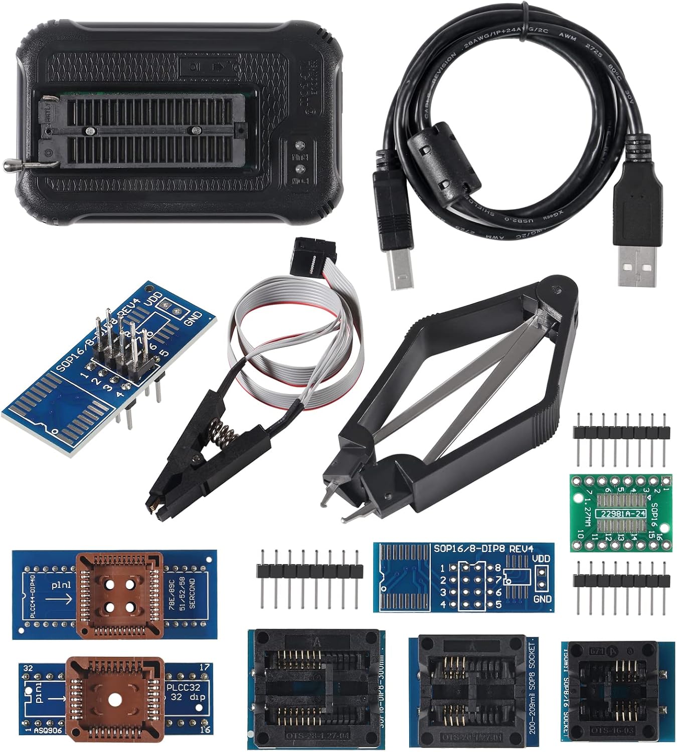 T48 TL866-3G Programmer with 31000+ ICS and 9 Adapters