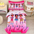 4-Piece Toddler Bedding Set for Girls - Black Girl Magic Comforter Set