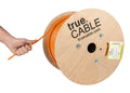 Cat6A Riser Bulk Ethernet Cable 1000ft Orange - 10Gb Ready