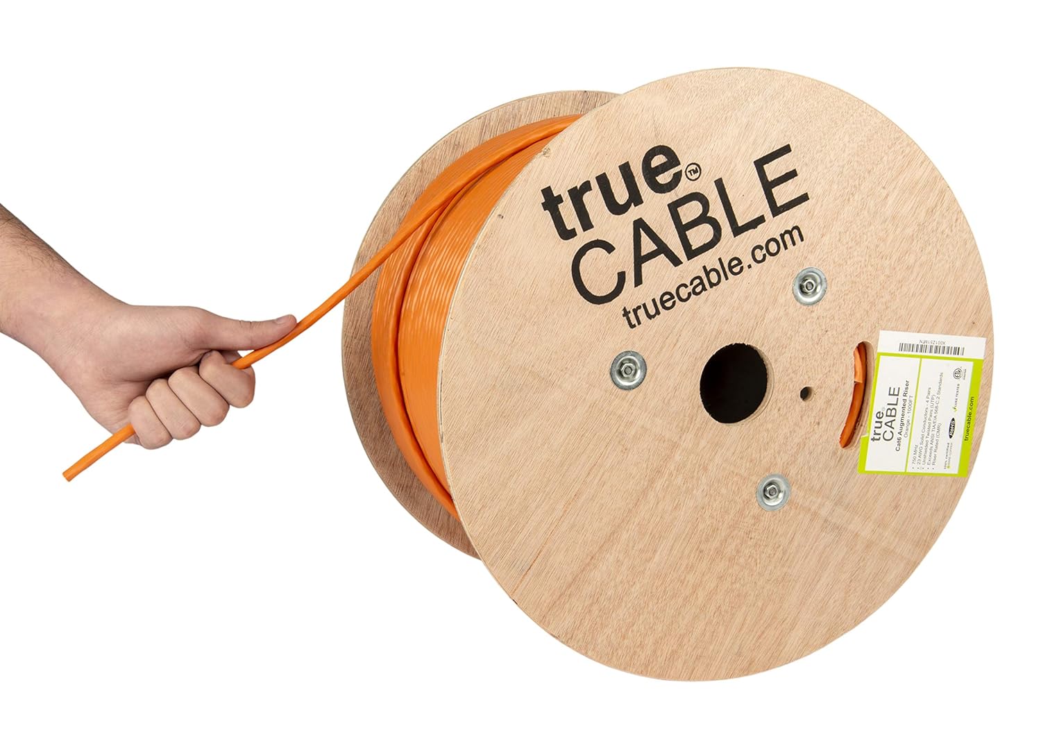 TRUE CABLE Cat6A Riser Bulk Ethernet Cable for High-Speed Networking