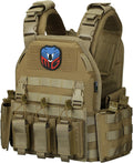 MGFLASHFORCE Tactical Vest Molle Airsoft Vest for Men - Durable
