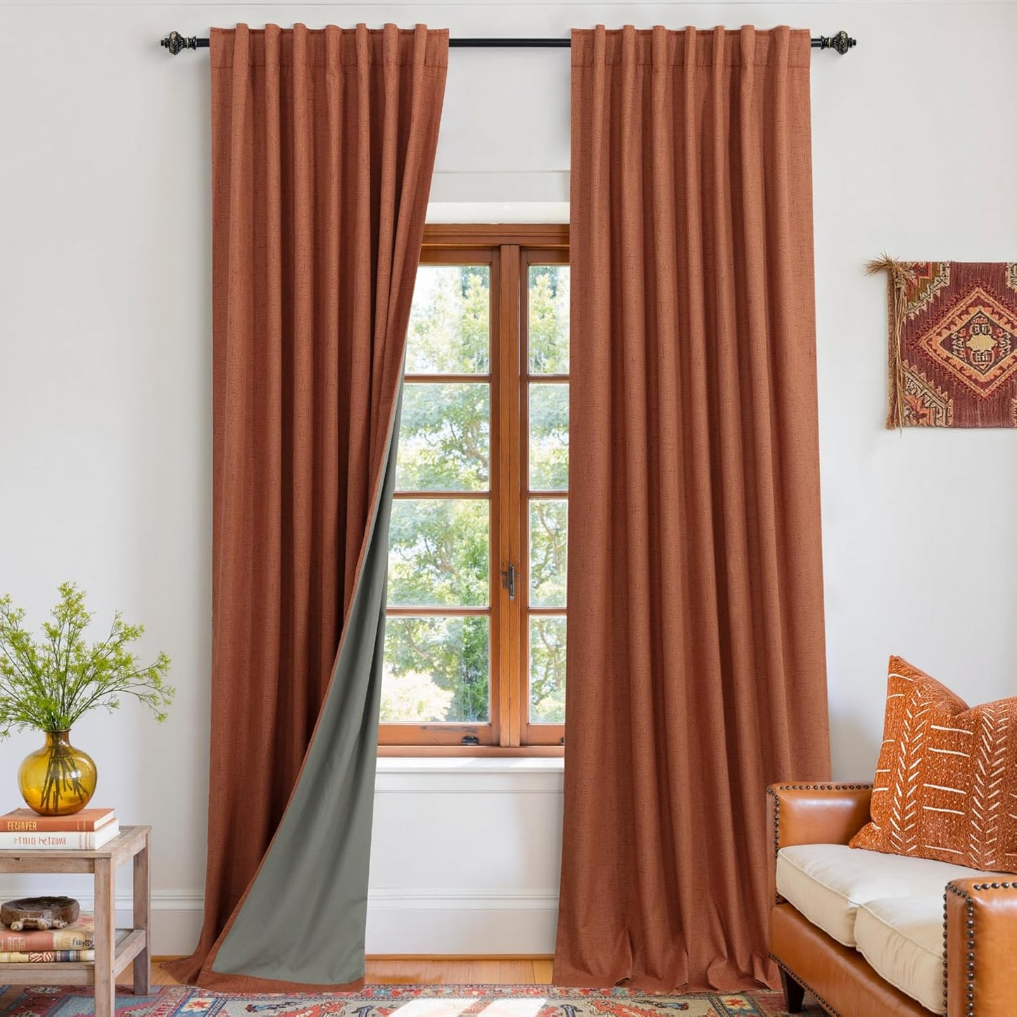 KOUFALL Vintage Western Curtains for Bedroom and Living Room