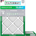 13x20x1 Air Filter MERV 8 Essential Dust & Allergy Defense - 2-Pack