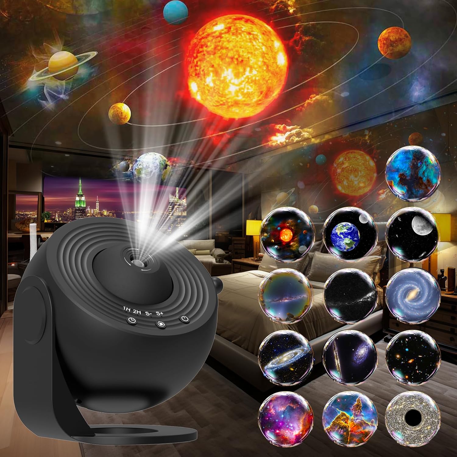 Galaxy Projector for Bedroom - 13 in 1 HD Planetarium Light