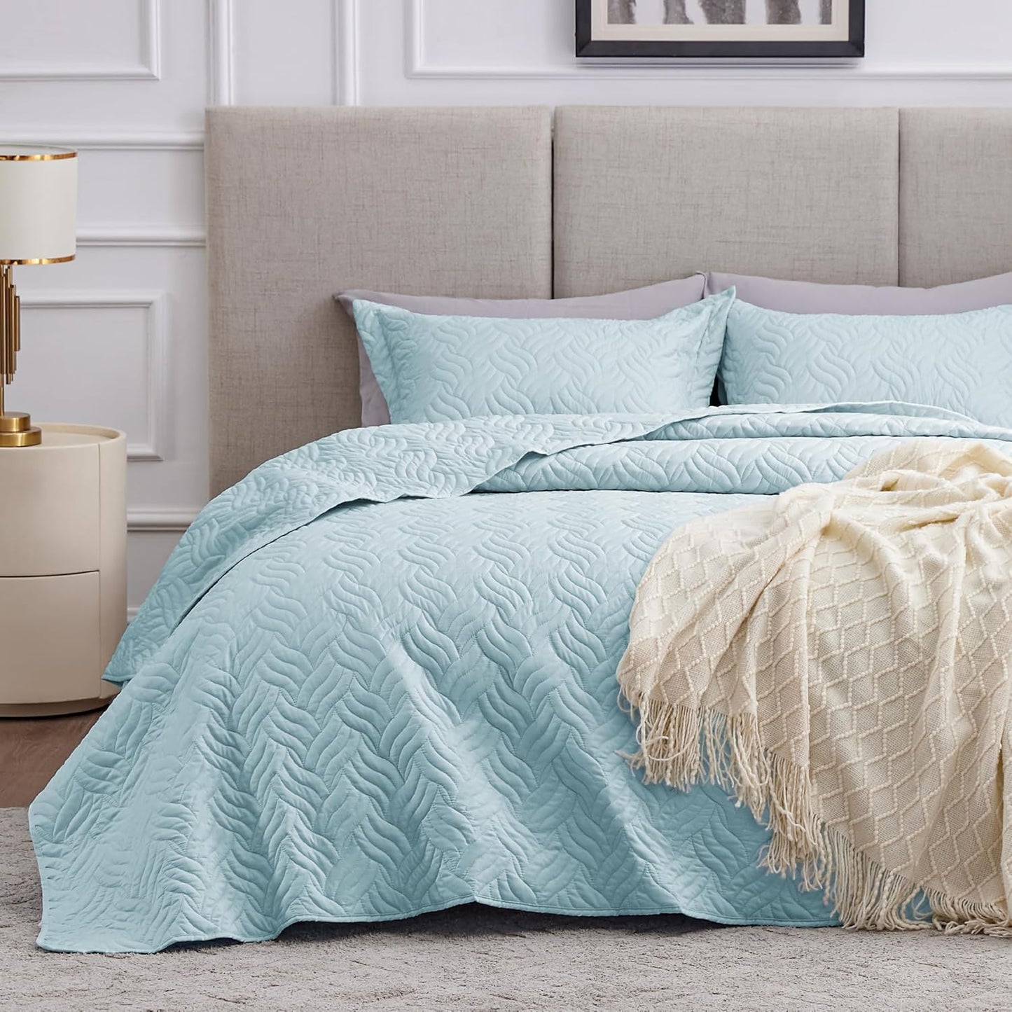 Love's cabin King Size Quilt Set - Lightweight Bedspread Comforter
