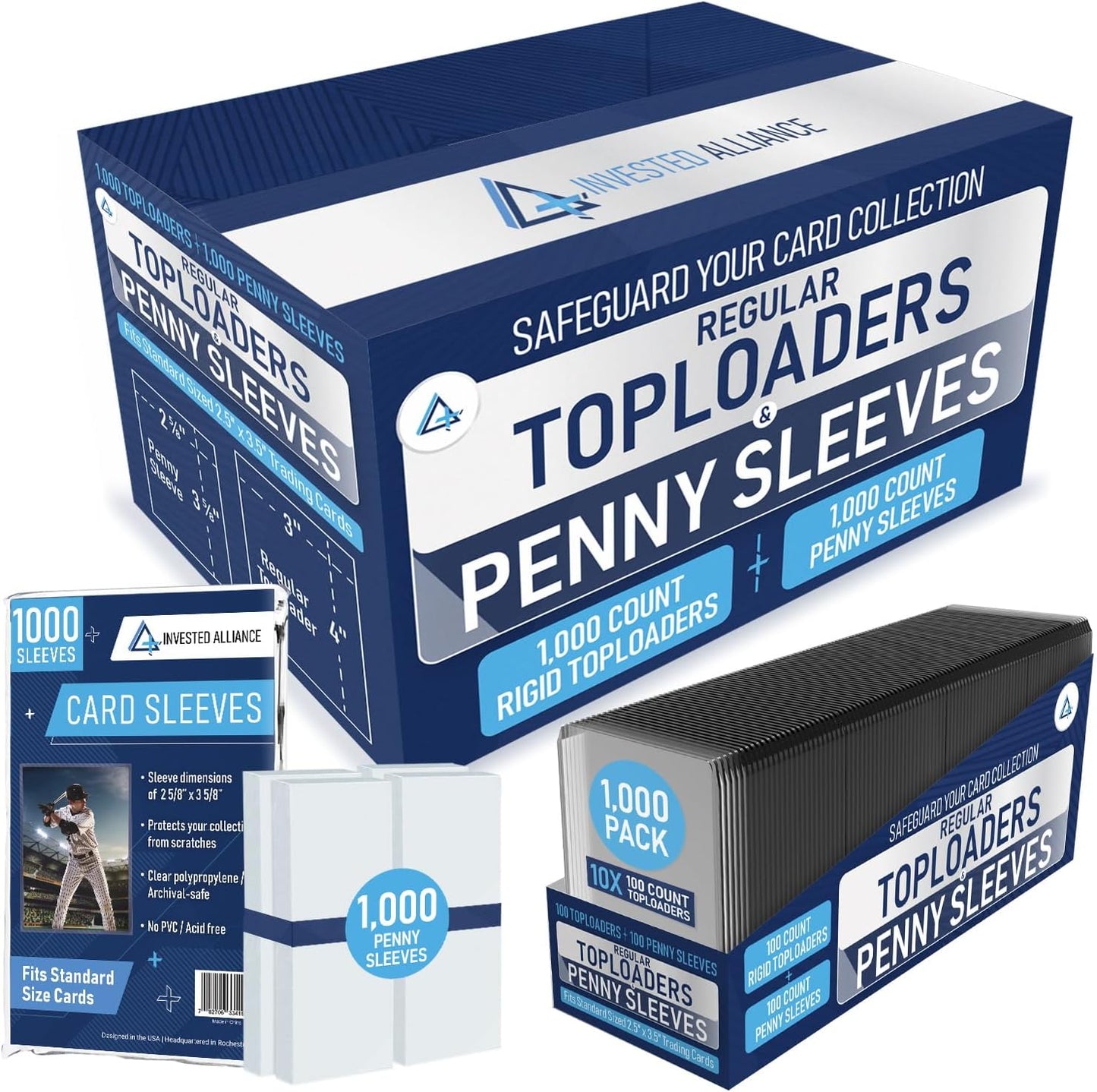 Regular 3x4 Rigid Top Loaders for Cards & Card Sleeves