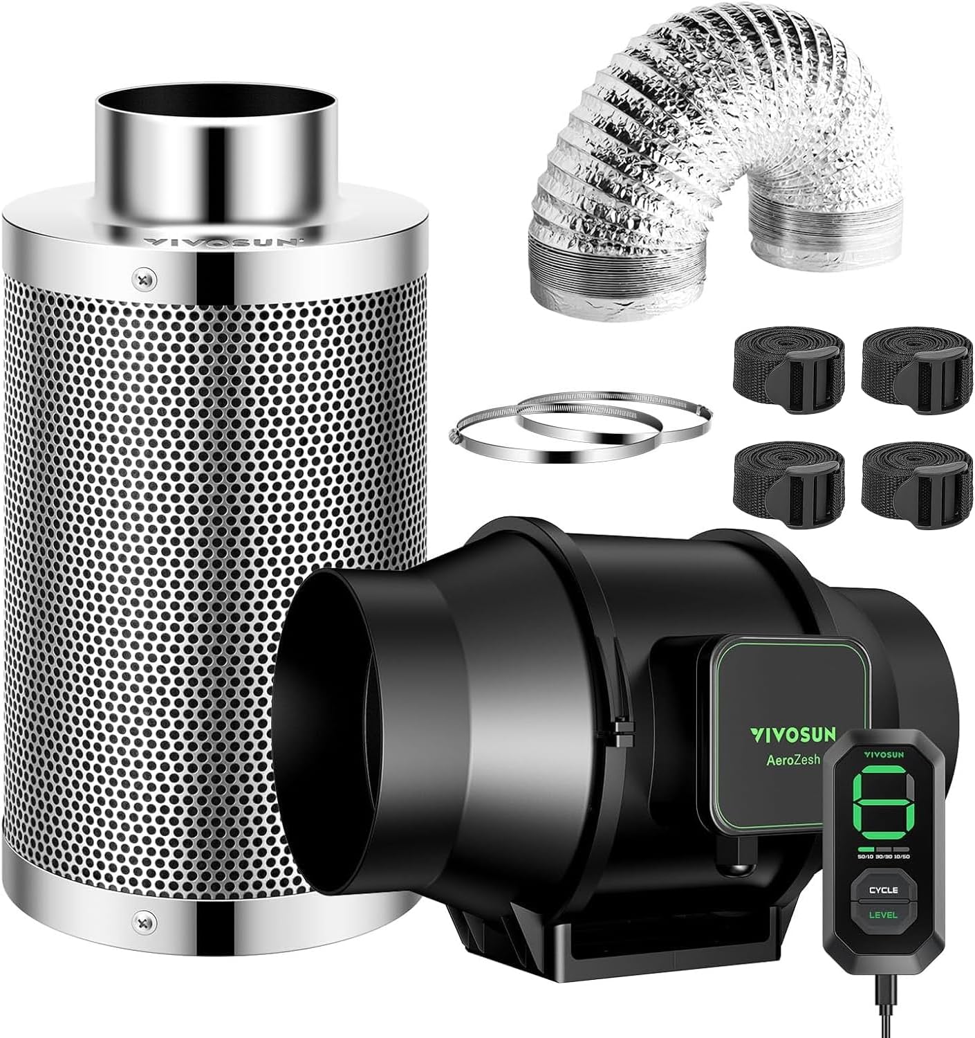 VIVOSUN Smart Air Filtration S6 Kit for Efficient Indoor Gardening