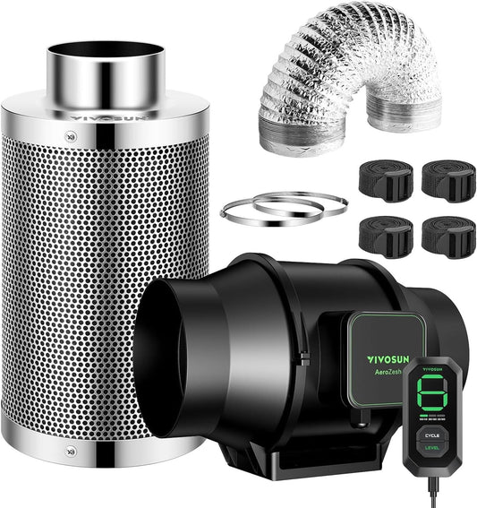 VIVOSUN Smart Air Filtration S6 Kit for Efficient Indoor Gardening