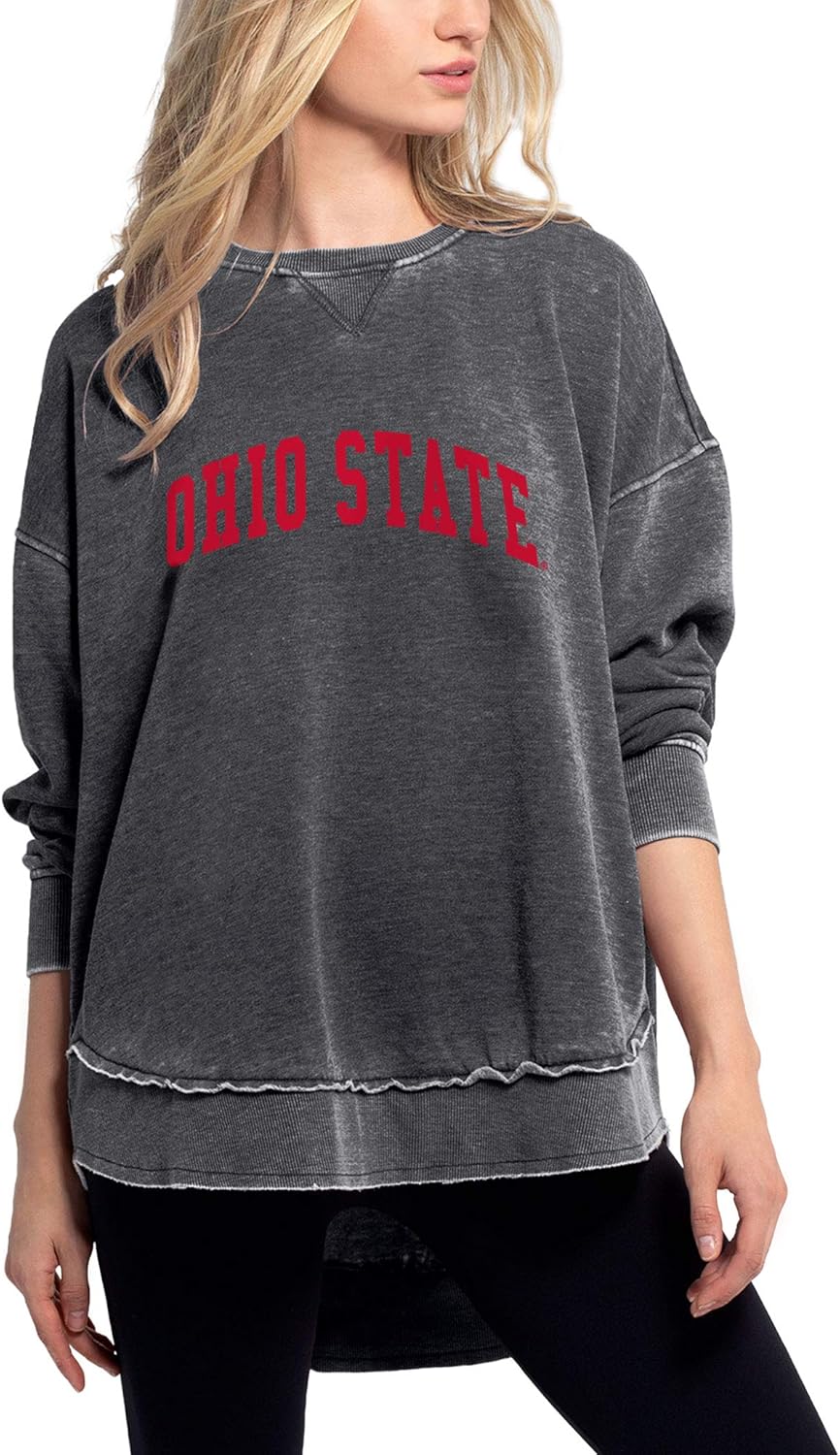 Chicka-D Women's Pullover Burnout Sweatshirt for Cozy Style