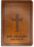 Personalized Compact Large Print Bible KJV Faux Leather - Compact Gift