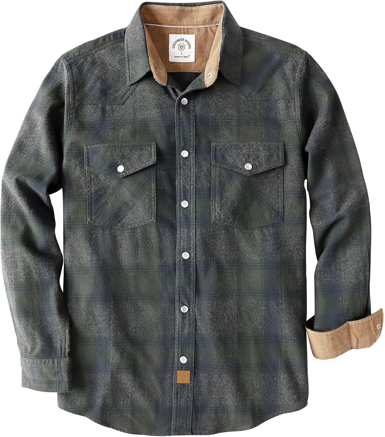 Dubinik Flannel Shirt for Men: Cozy Vintage Cowboy Plaid