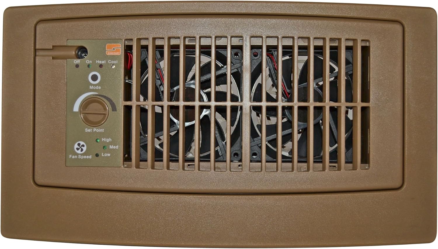 Suncourt Flush Fit Floor Wall Register Booster Fan for Comfort