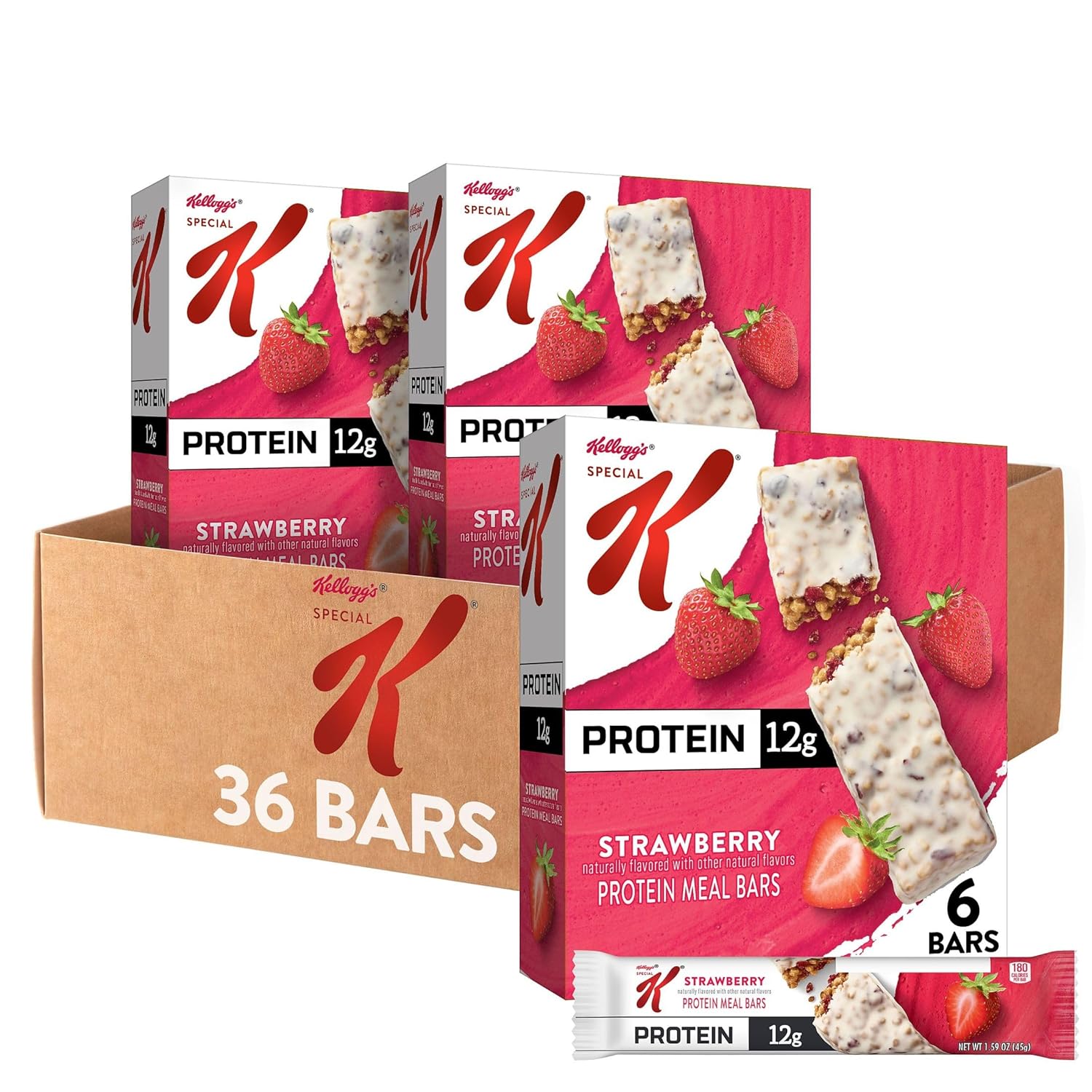 Special K Strawberry Protein Meal Bars - 12g Protein, 36 Count