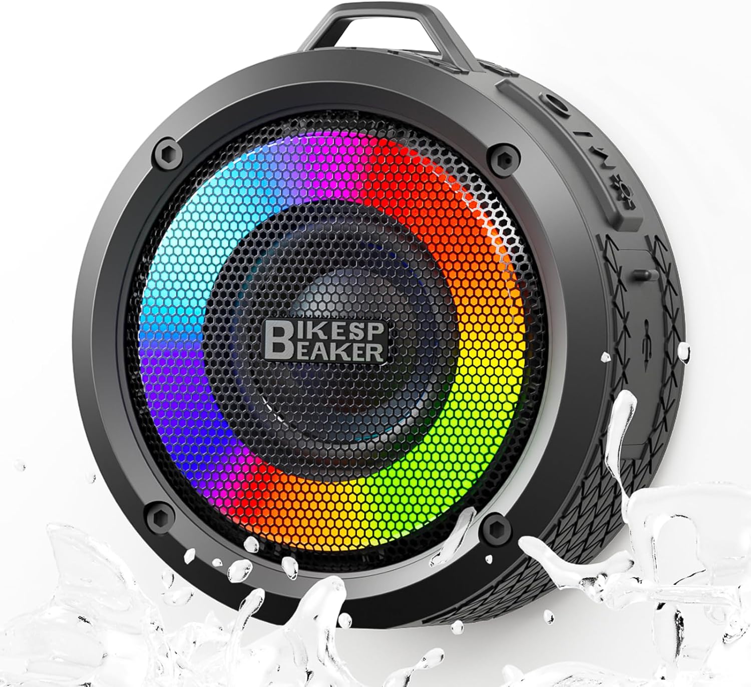 Waterproof Wireless Bluetooth Shower Speaker - 12H Playtime & LED Lights
