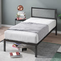 ZINUS Korey Metal Platform Bed Frame with Upholstered Headboard - Twin