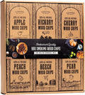 Large Wood Smoking Chips 6-Flavor Variety Pack - Real Hardwood Smoke