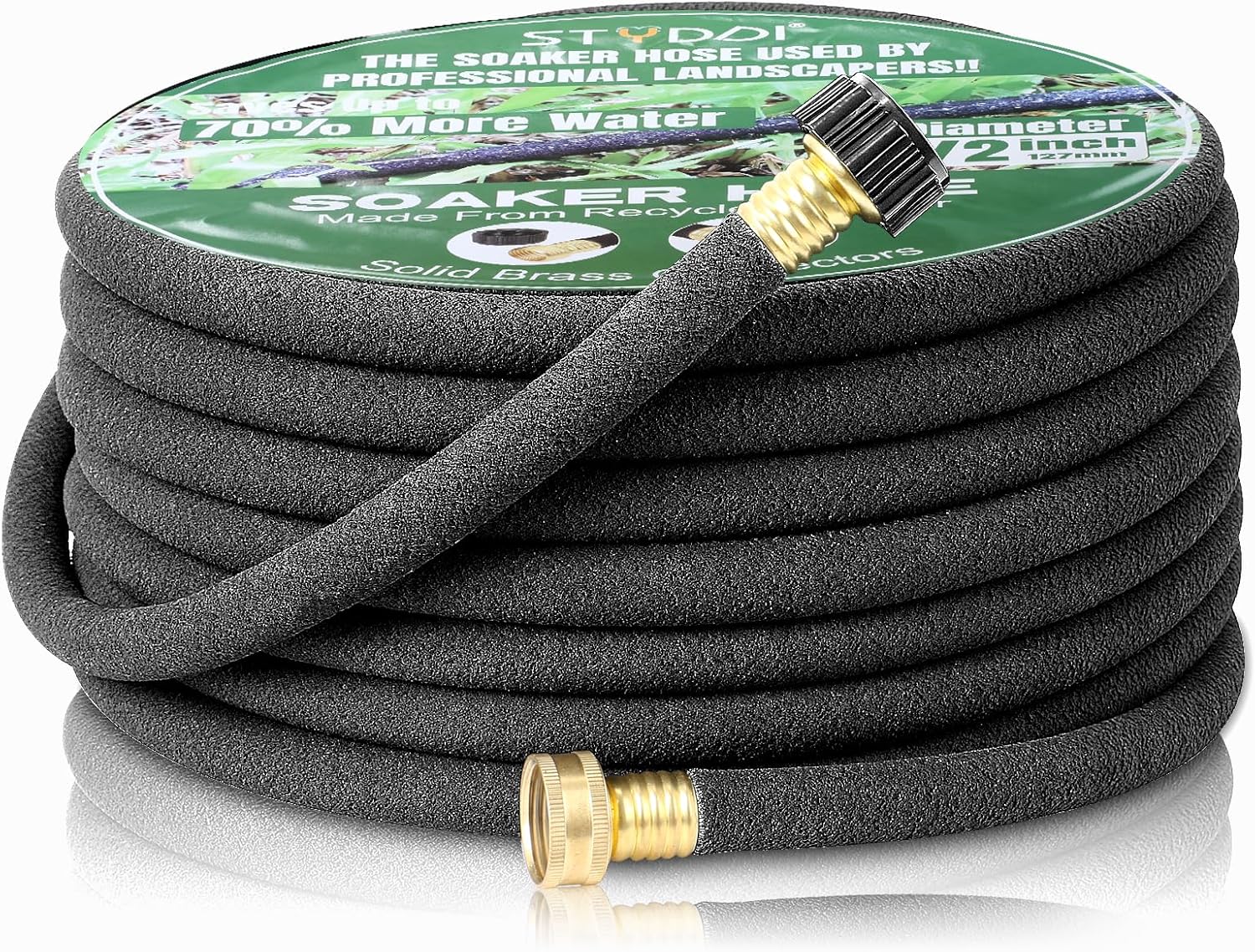 STYDDI Soaker Hose 1/2in x 100 FT for Efficient Garden Watering