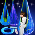 Pod Swing with Fiber Optic Lights and 17 Effects - Sensory Hammock