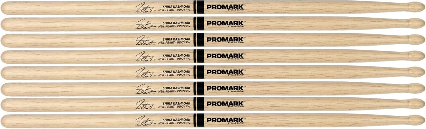 ProMark Neil Peart 747 Shira Kashi Oak Drumsticks - Buy 3 Get 1 Free