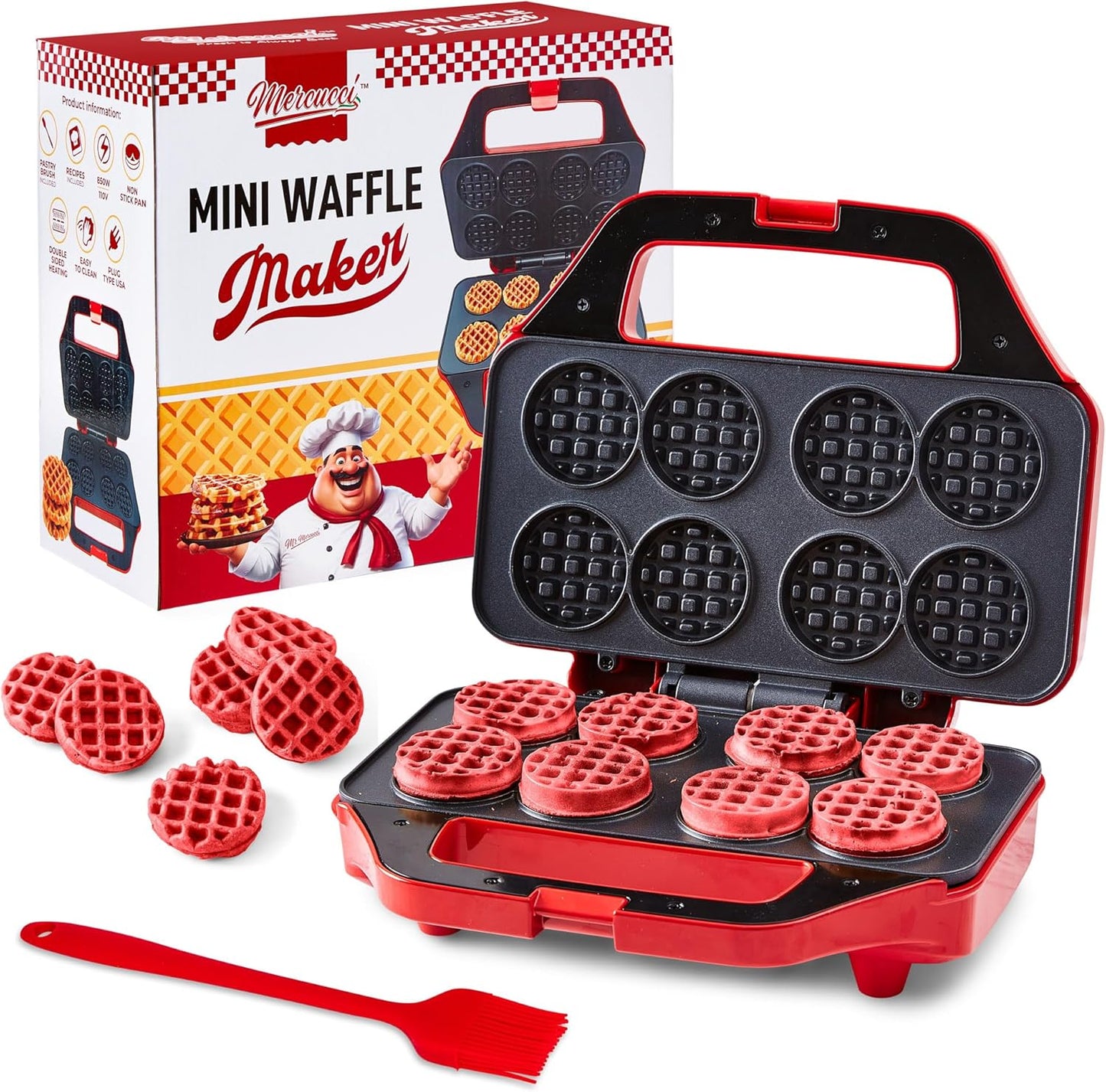 Mercucci Mini Waffle Maker - Easy Mini Waffles!