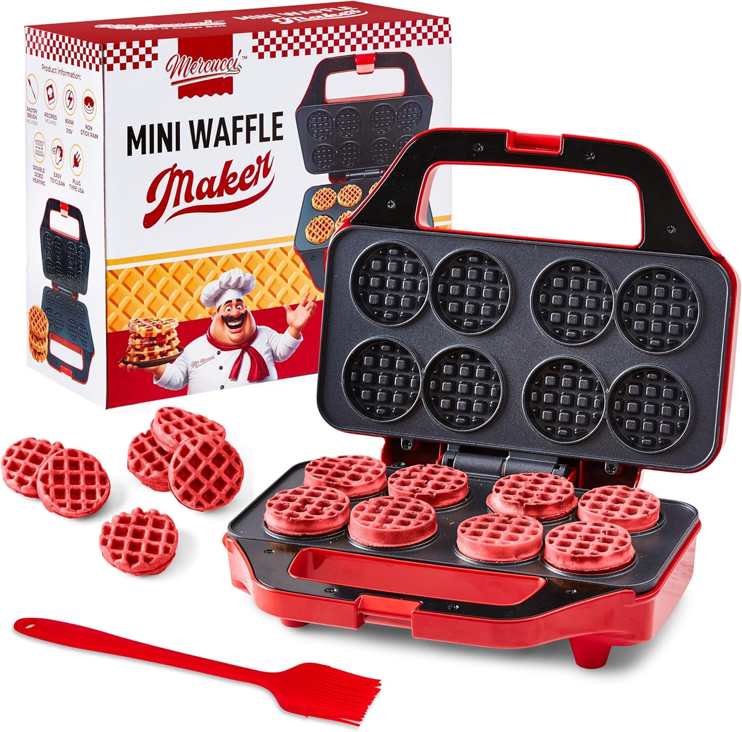 Mercucci Mini Waffle Maker - Easy Mini Waffles!