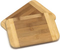Bamboo Two-Tone Small Cutting and Serving Boards - Compact Set