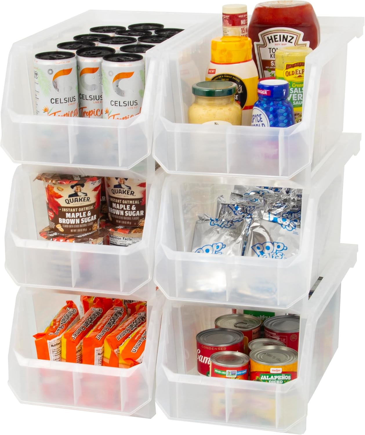 Plastic Containers for Organizing and Storage Bins for Home
