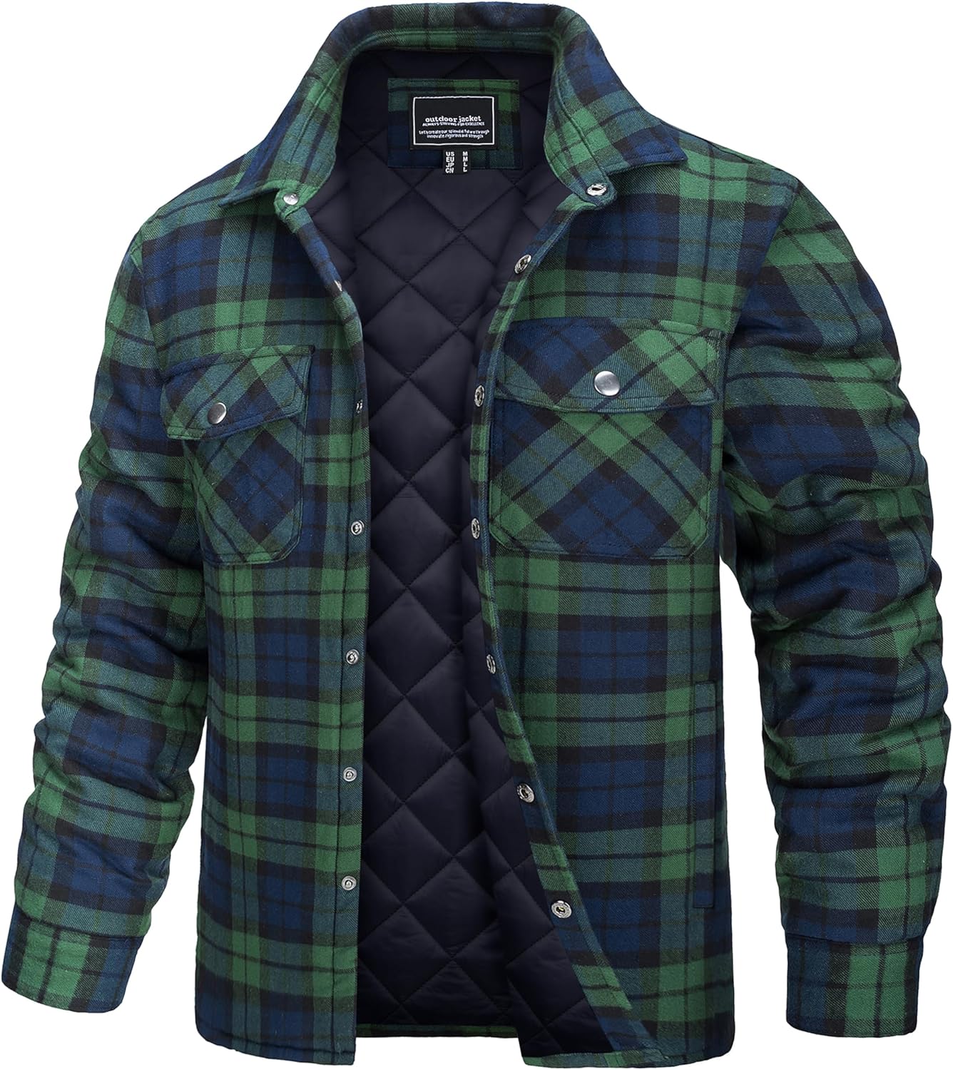 TACVASEN Men's Flannel Shirt Jacket for Ultimate Comfort