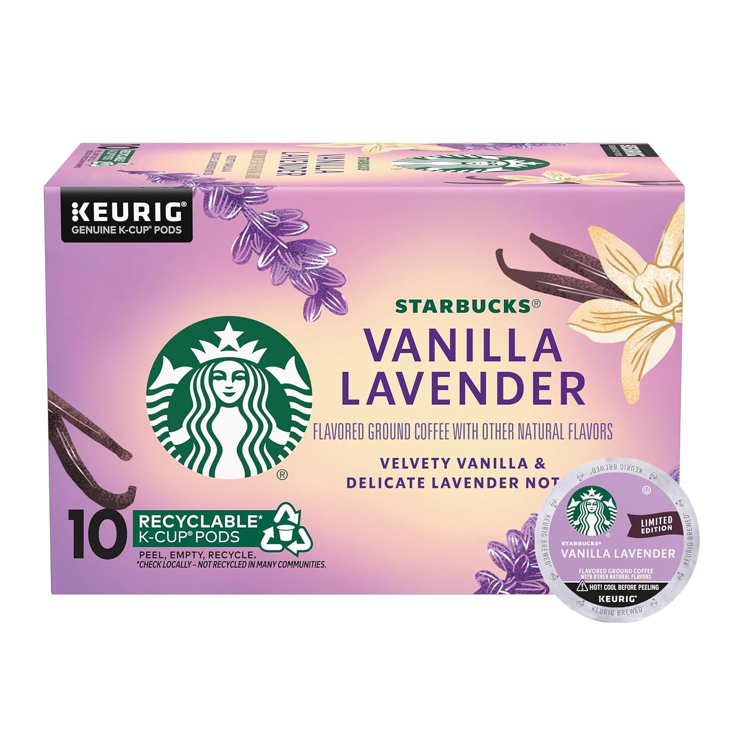 Starbucks Vanilla Lavender Coffee Pods - Limited Edition